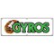 Signmission GYROS BANNER SIGN greek gyro sign signs stand food Greece fresh restaurant B-72 Gyros - alternate 1